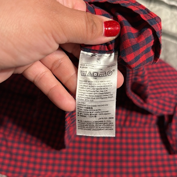 GAP MEN’S REGULAR FIT PLAID SHORT SLEEVE CASUAL BUTTON DOWN SHIRT - 100% COTTON - Picture 4 of 4